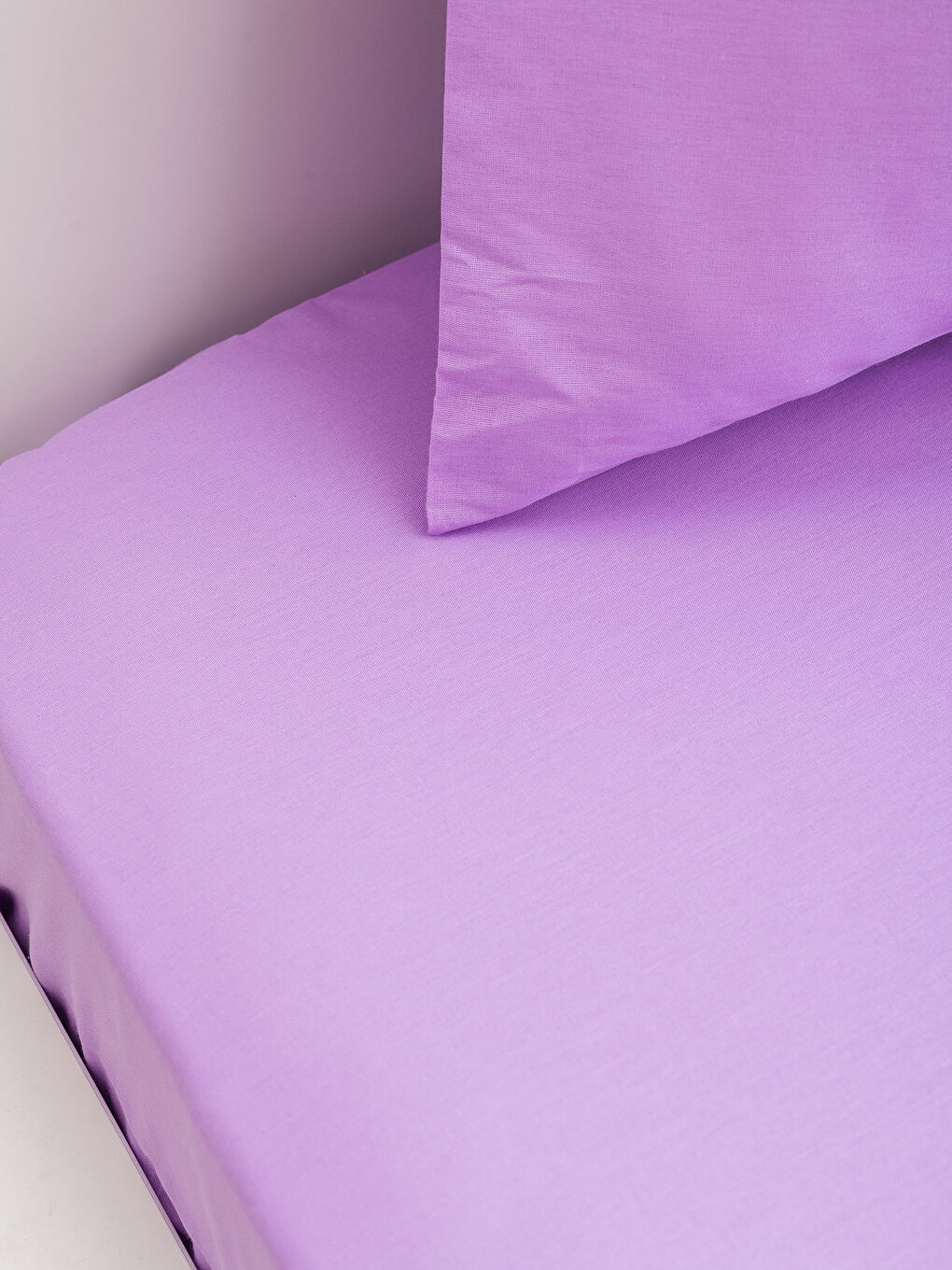 Lila Baskılı Tek Kişilik Pike-2