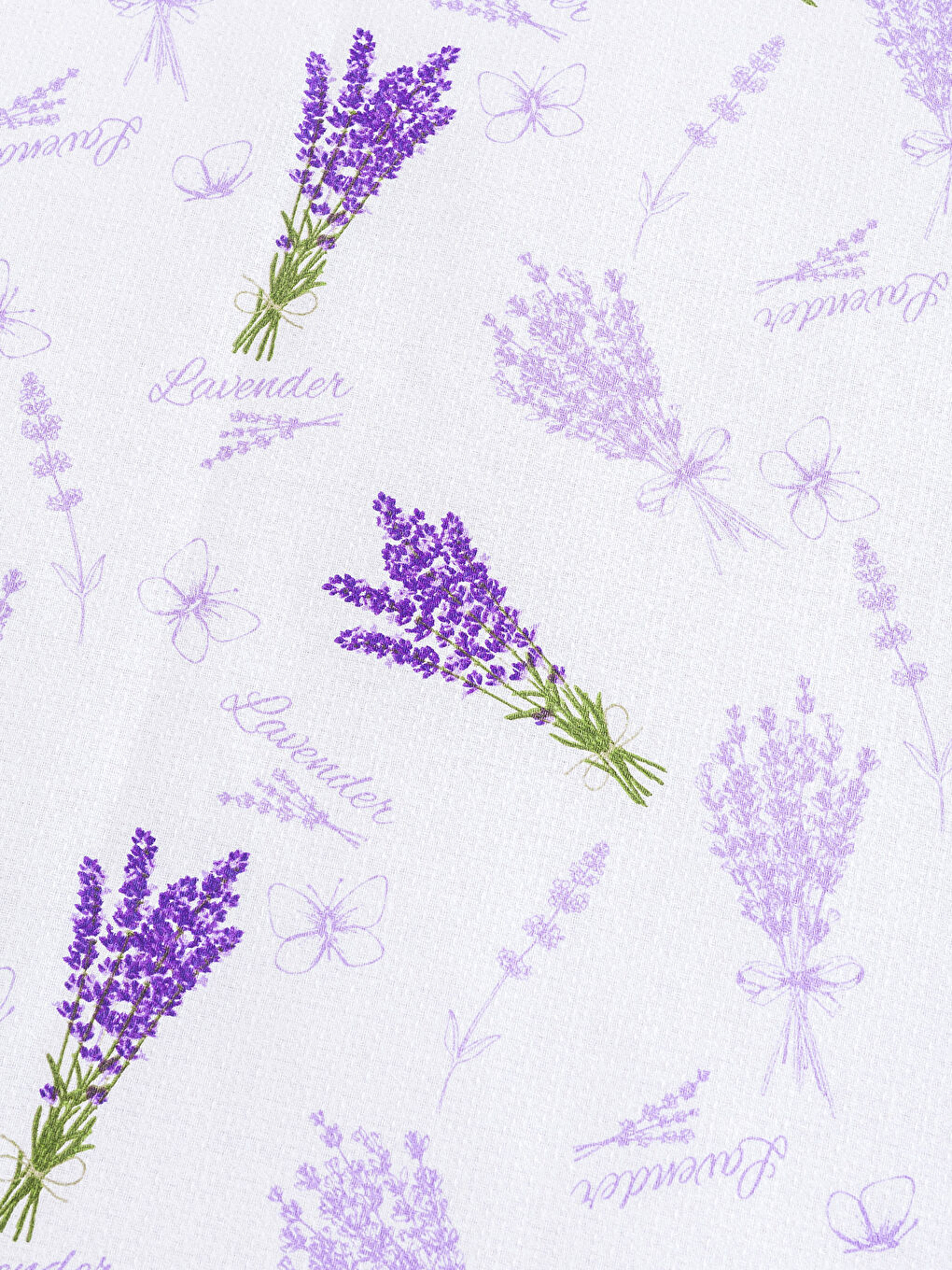 Lila Baskılı Tek Kişilik Pike-3