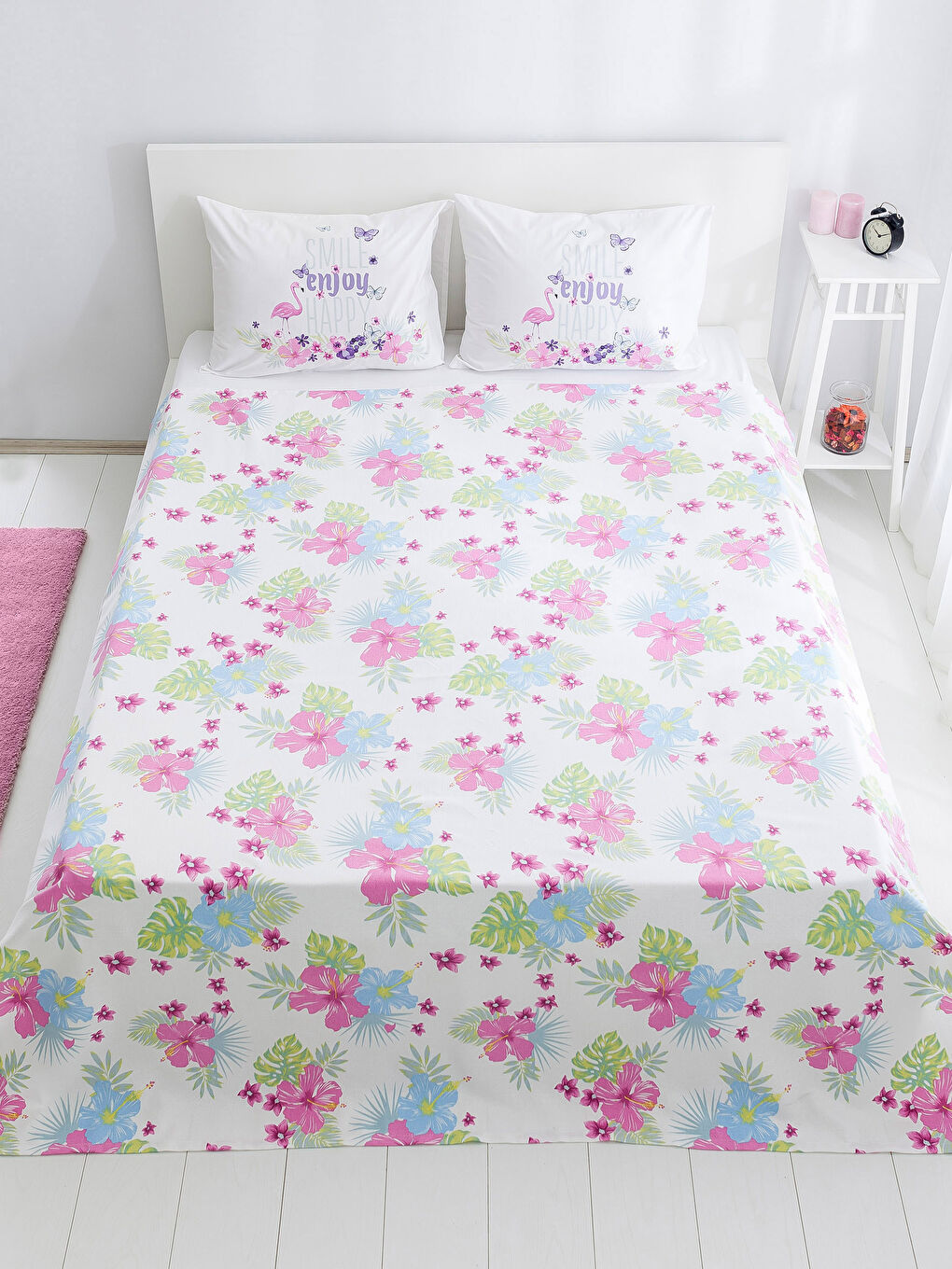 Karışık Baskılı Çift Kişilik Pike-1