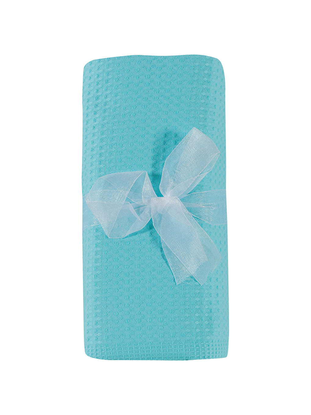 Açık Turkuaz Tek Kişilik Pike-3