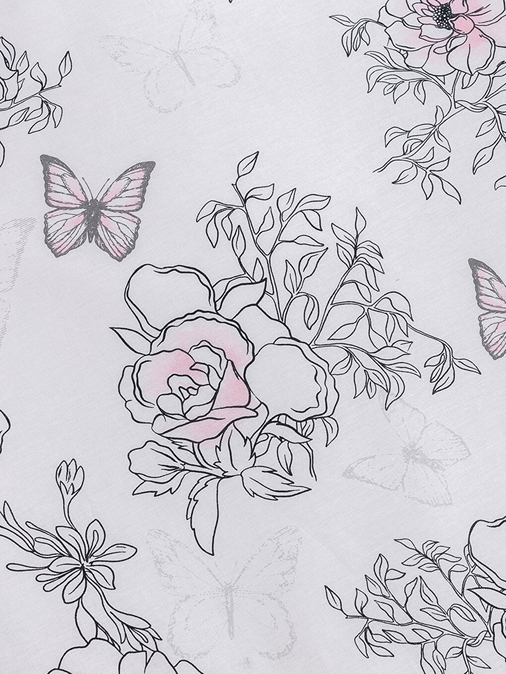 Gri Baskılı Çift Kişilik Nevresim Seti-3