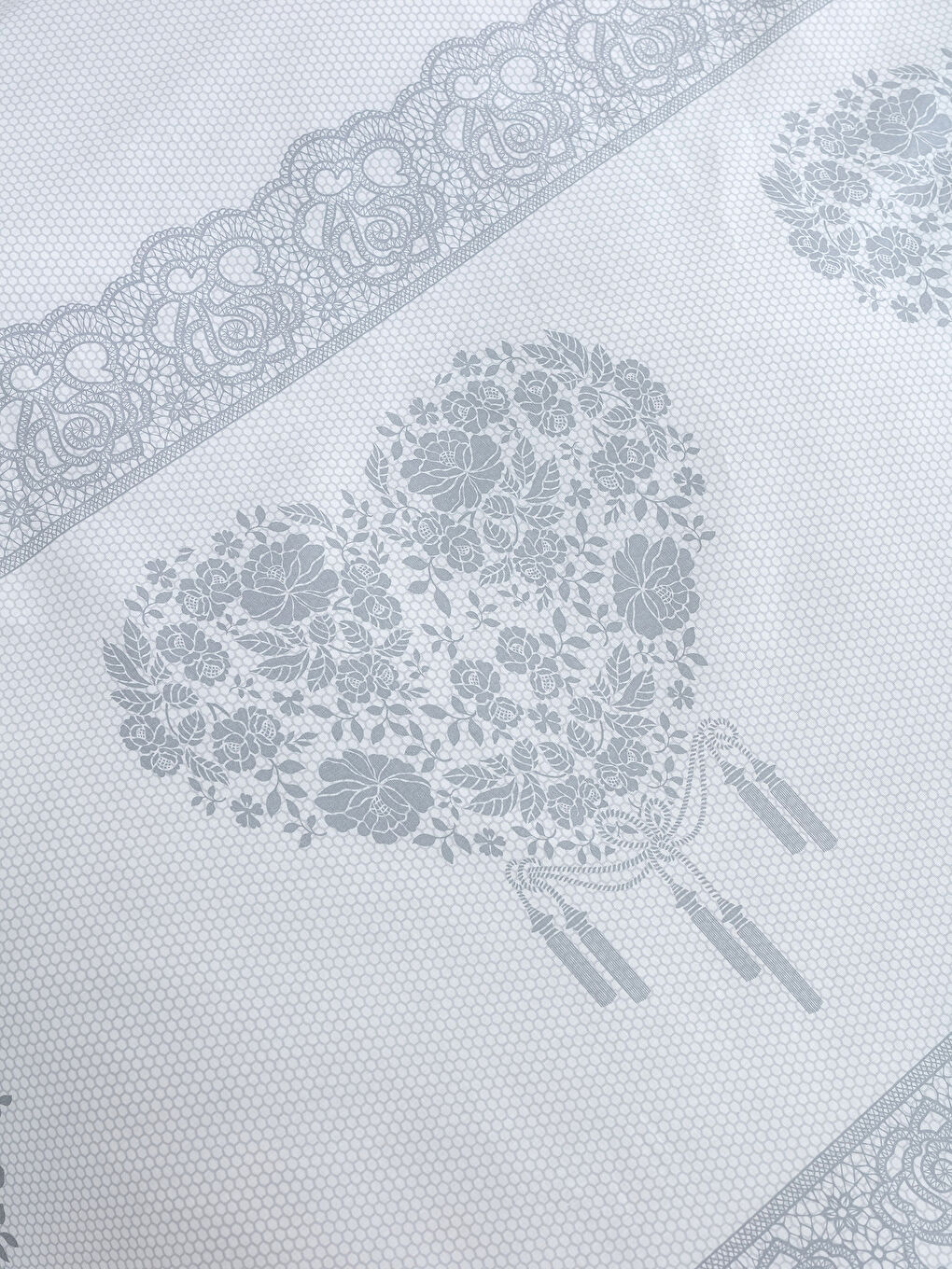 Gri Baskılı Çift Kişilik Nevresim Seti-2