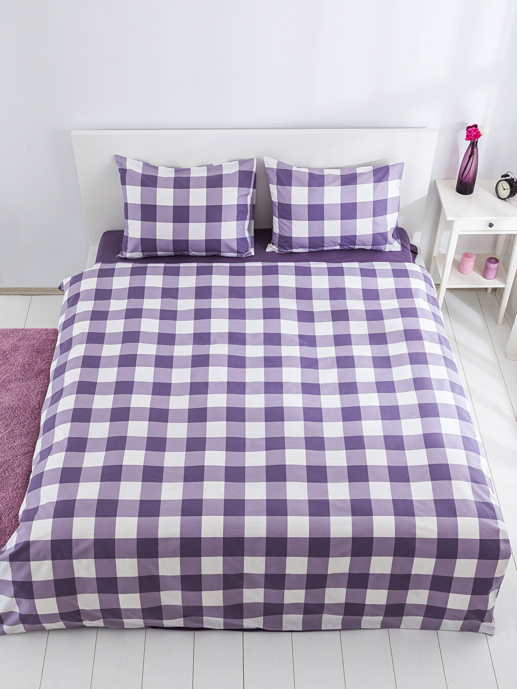 LCW HOME PURPLE Double Duvet Cover Set -7KH064Z8-673