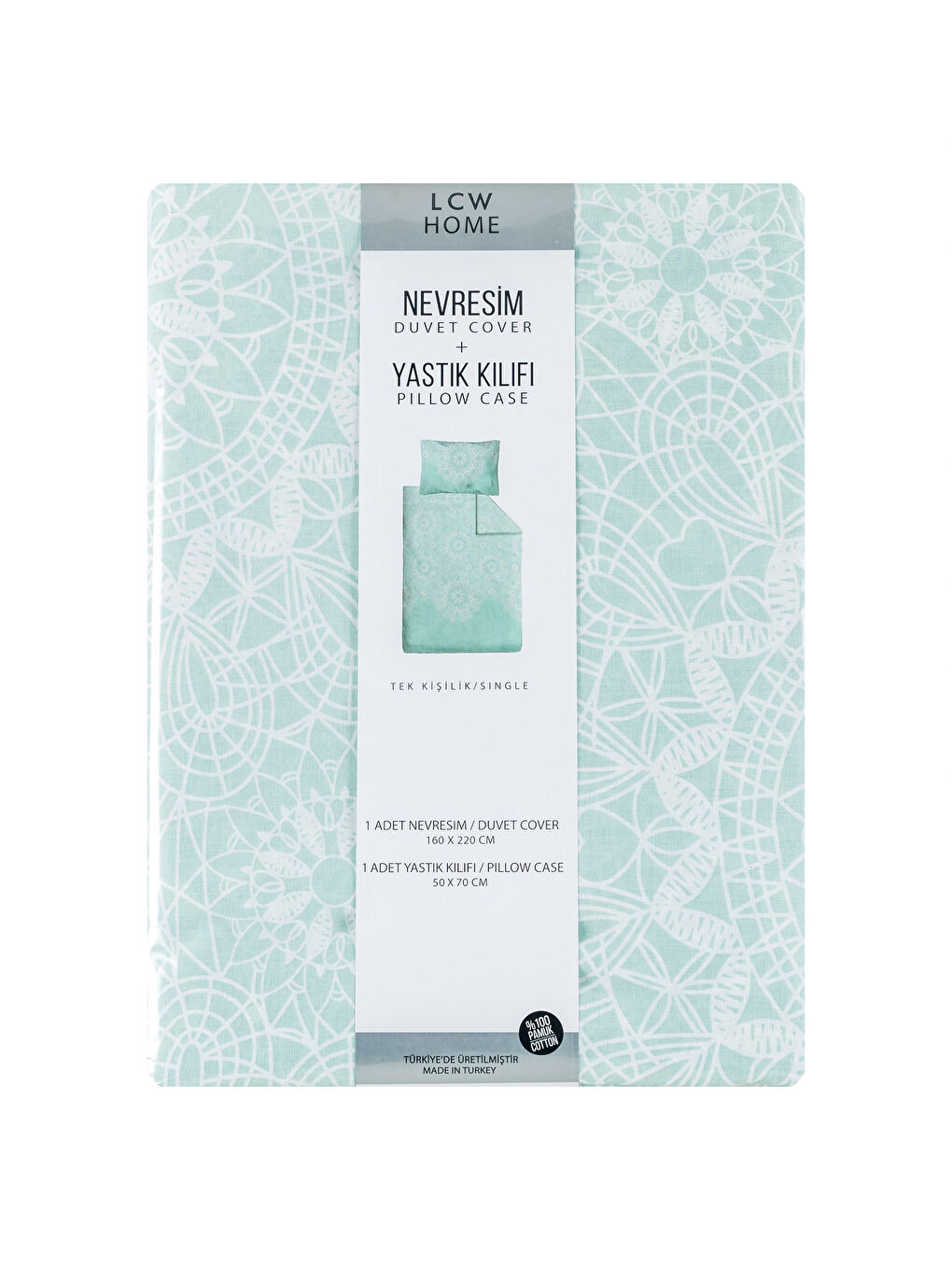 Mavi Baskılı Tek Kişilik Nevresim Seti-4