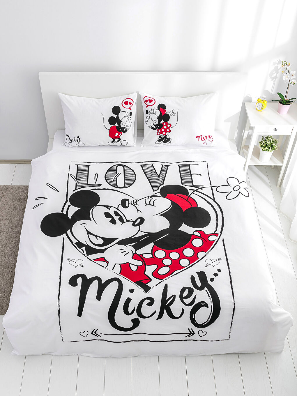 طقم غطاء لحاف مزدوج اسود-1