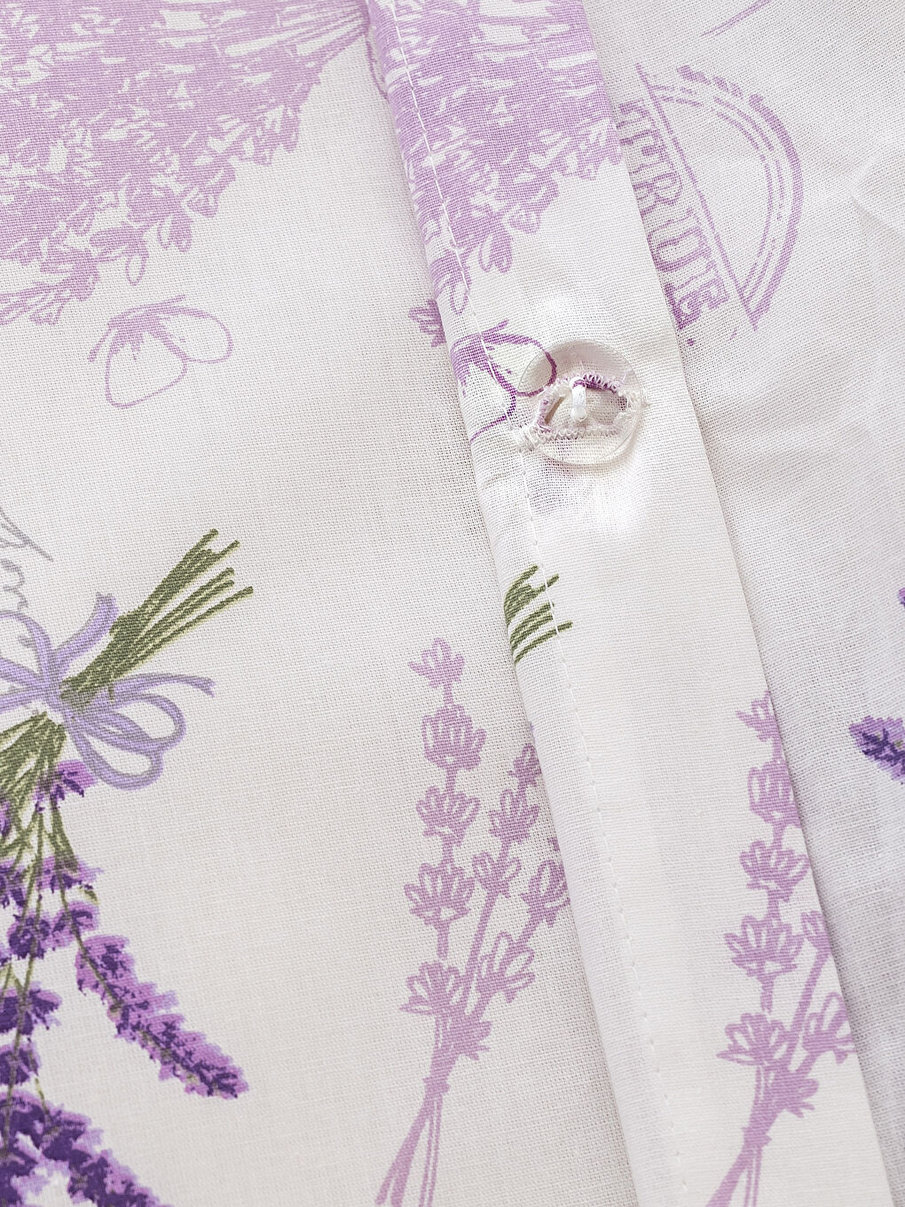 Lila Baskılı Çift Kişilik Nevresim Takımı-4