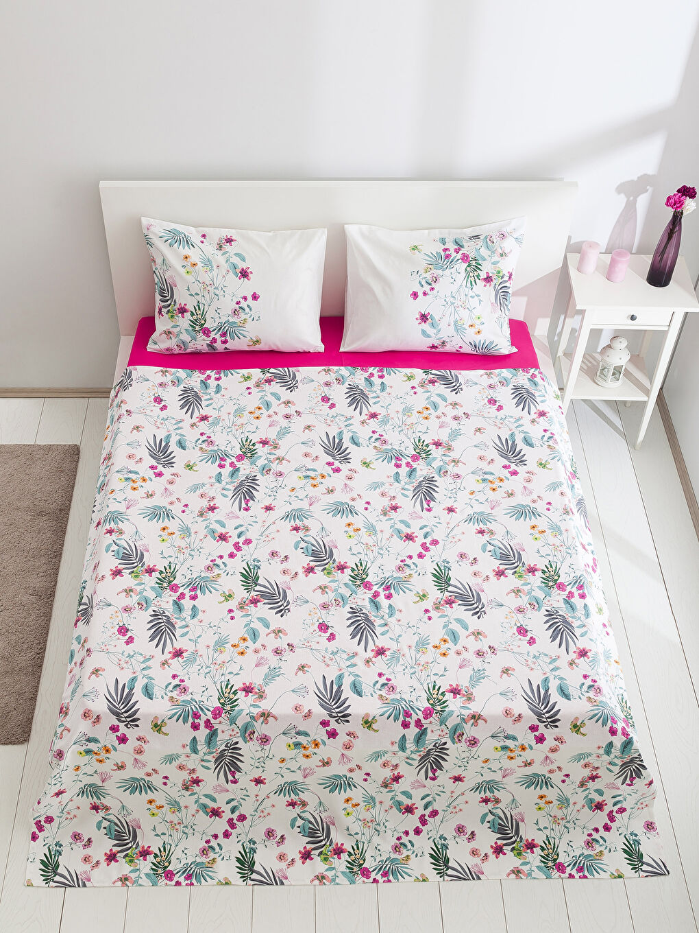 Karışık Baskılı Çift Kişilik Pike-1