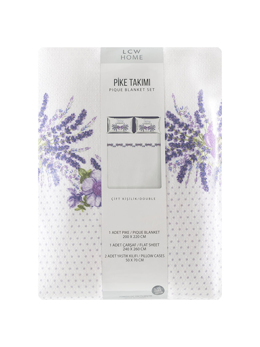 LILAC Double Pique Bedspread-4
