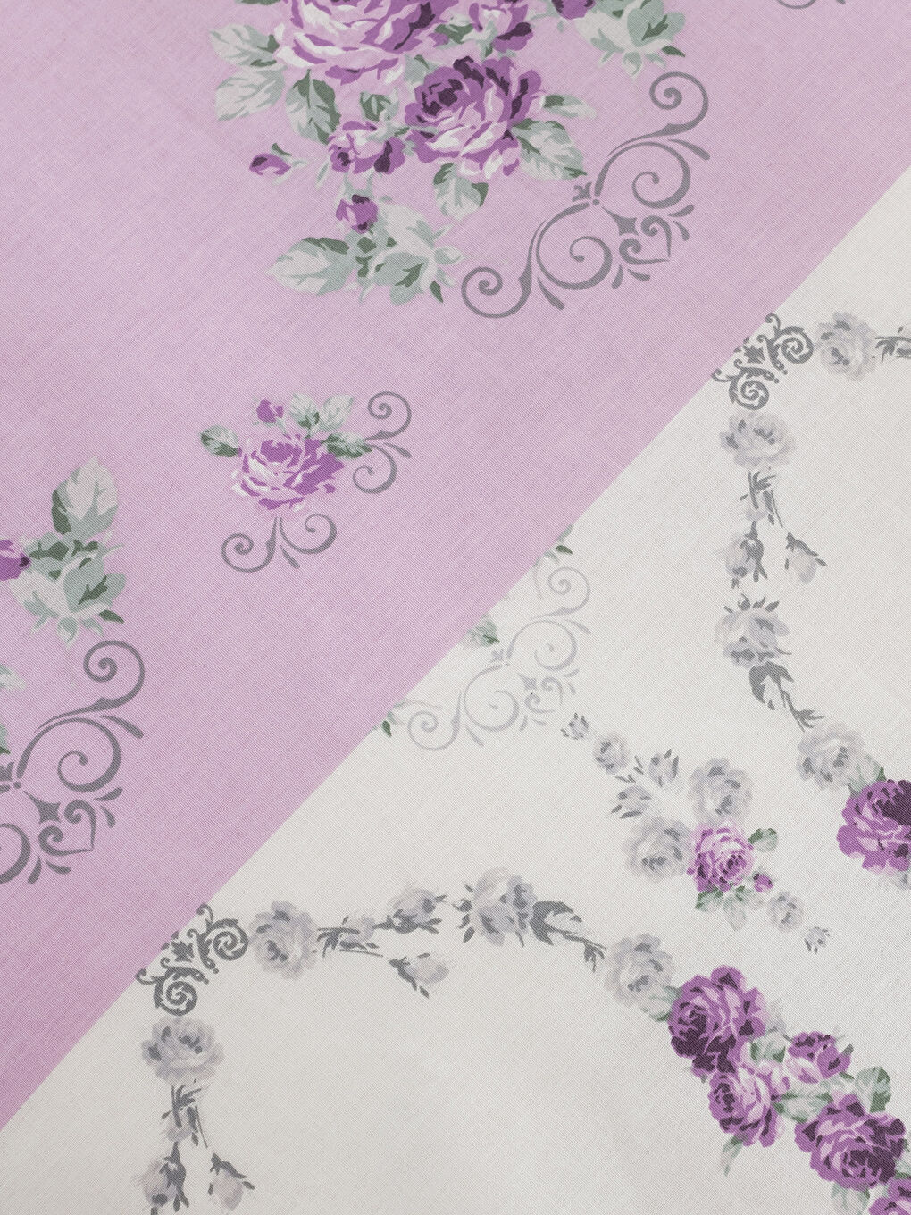 Mor Baskılı Çift Kişilik Nevresim Takımı-3