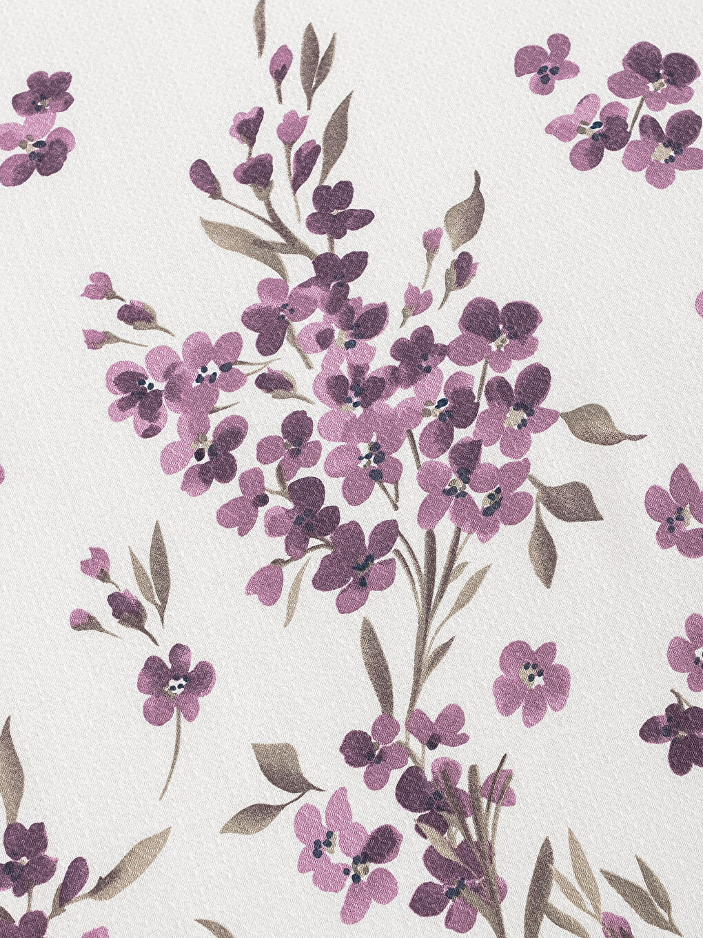 Mor Baskılı Çift Kişilik Pike-2