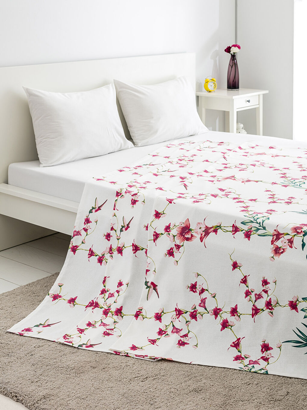 Karışık Baskılı Çift Kişilik Pike