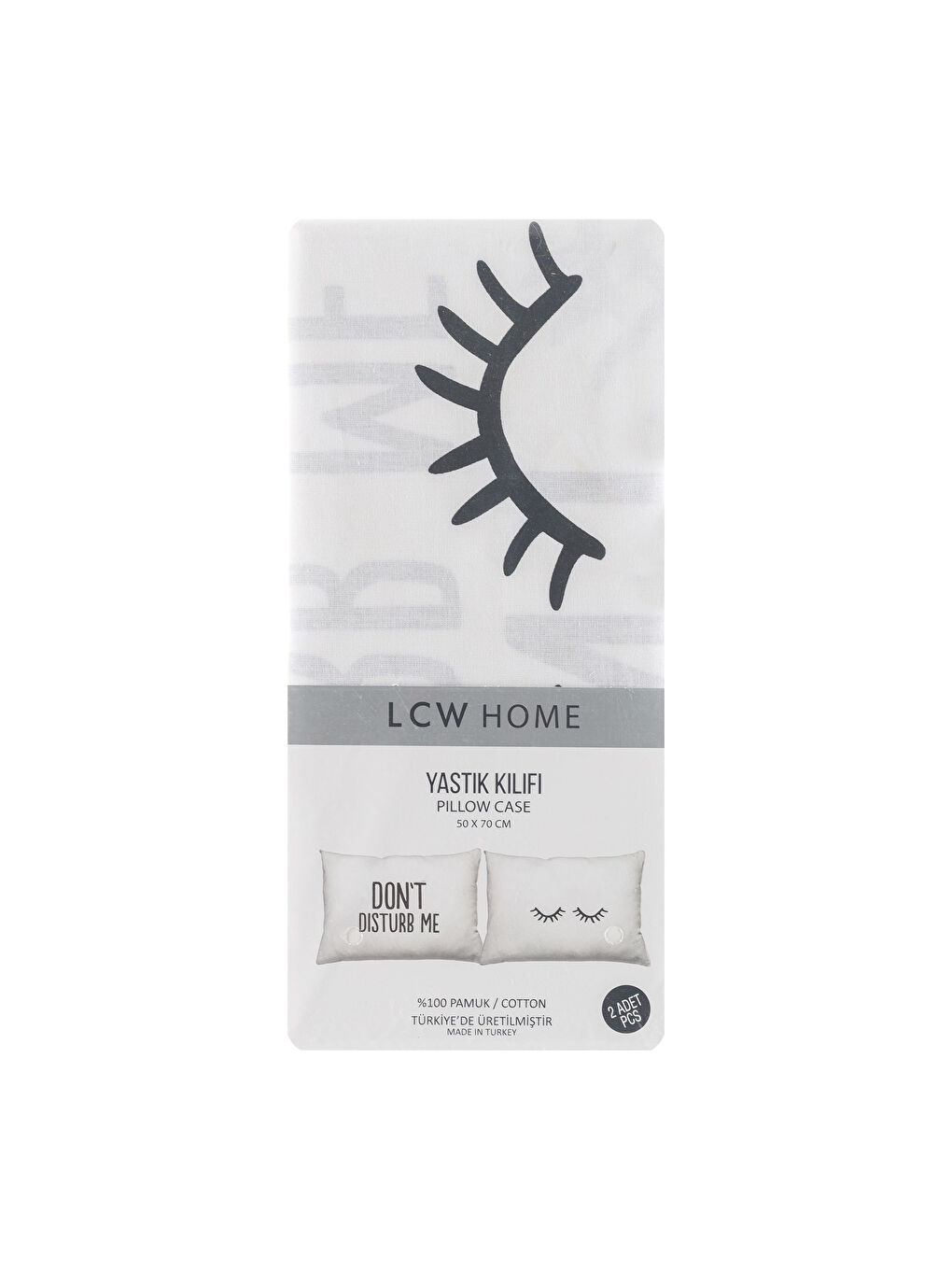 LCW HOME BLACK Pillowcase -8SE117Z8-760