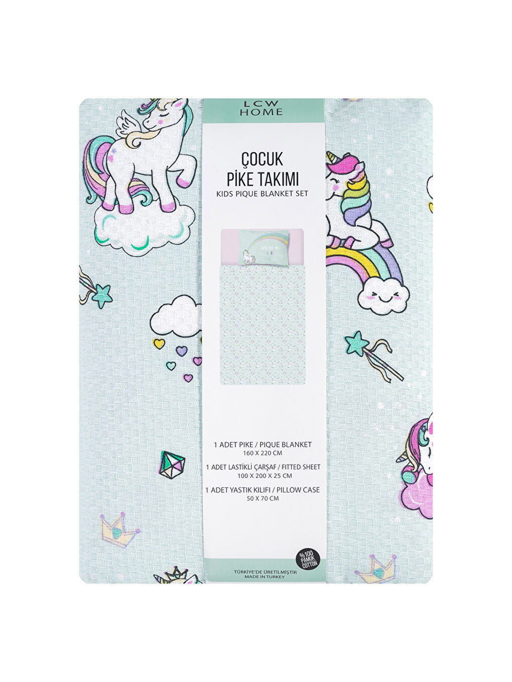 Karışık Baskılı Çocuk Pike-4