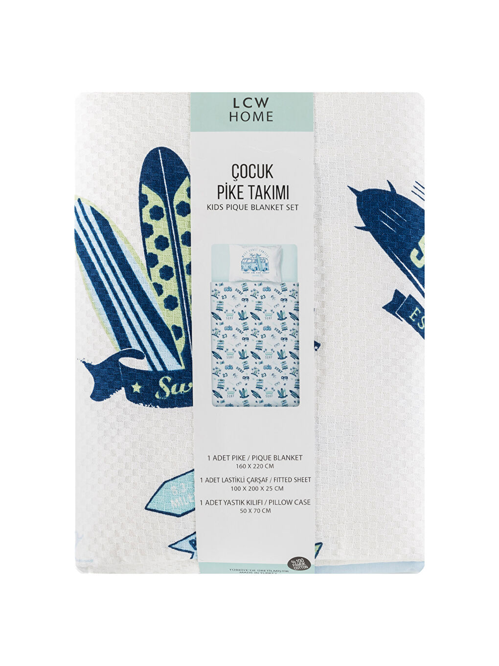 Karışık Baskılı Çocuk Pike-4