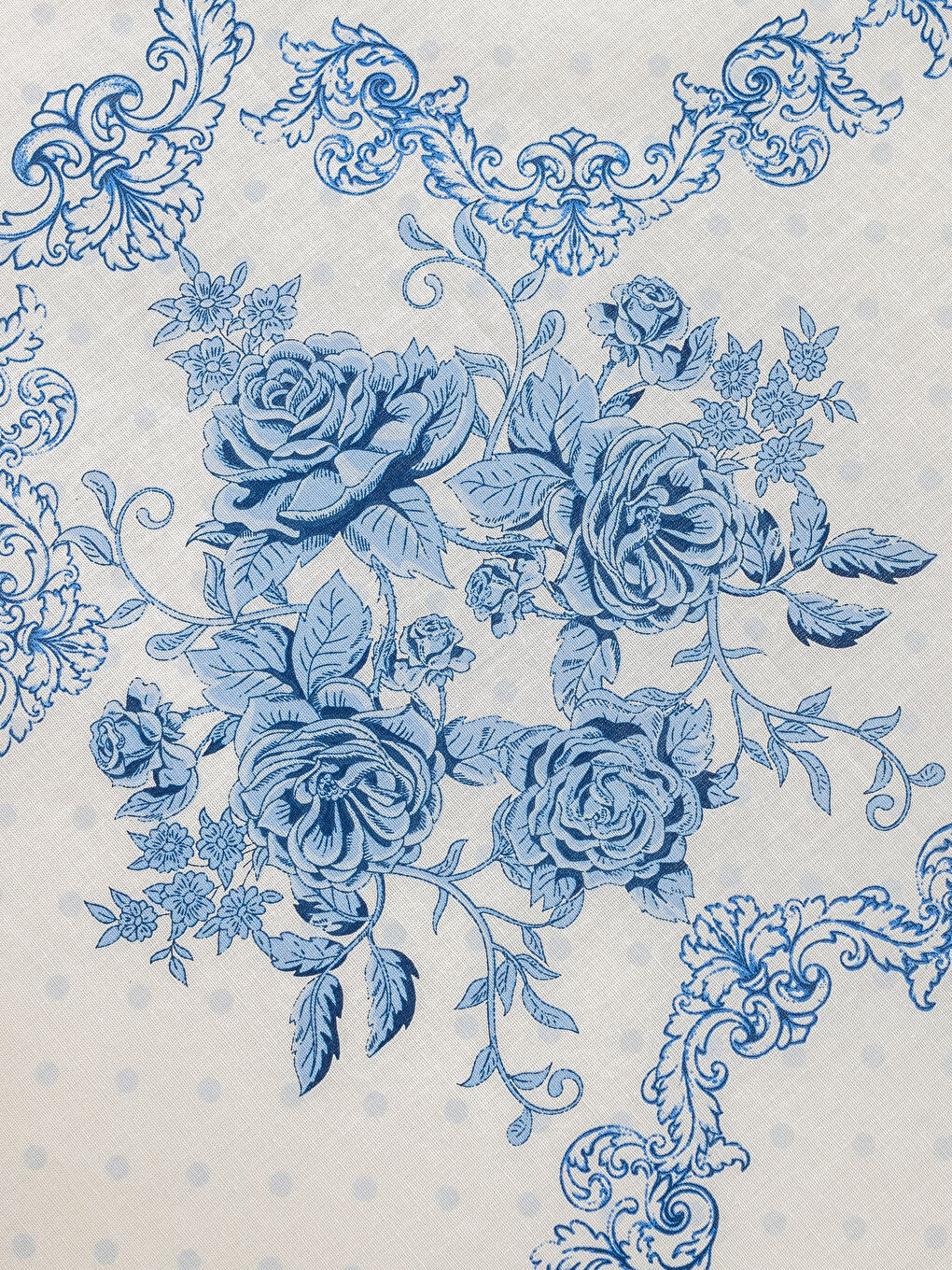 Mavi Baskılı Çift Kişilik Nevresim Seti-3