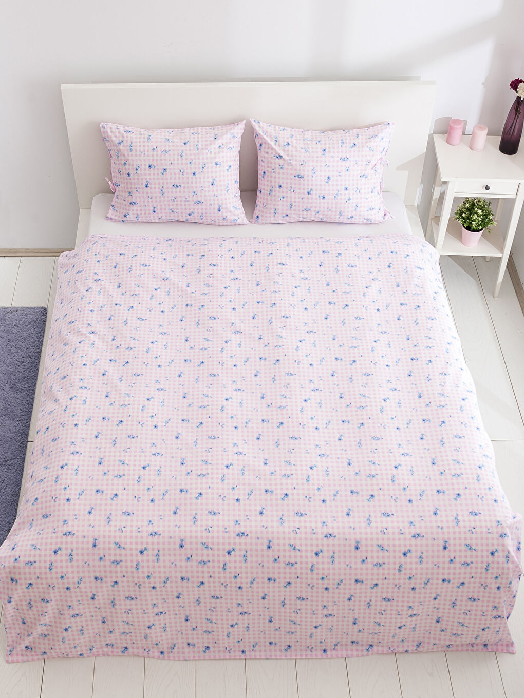 Karışık Baskılı Çift Kişilik Nevresim Seti-1