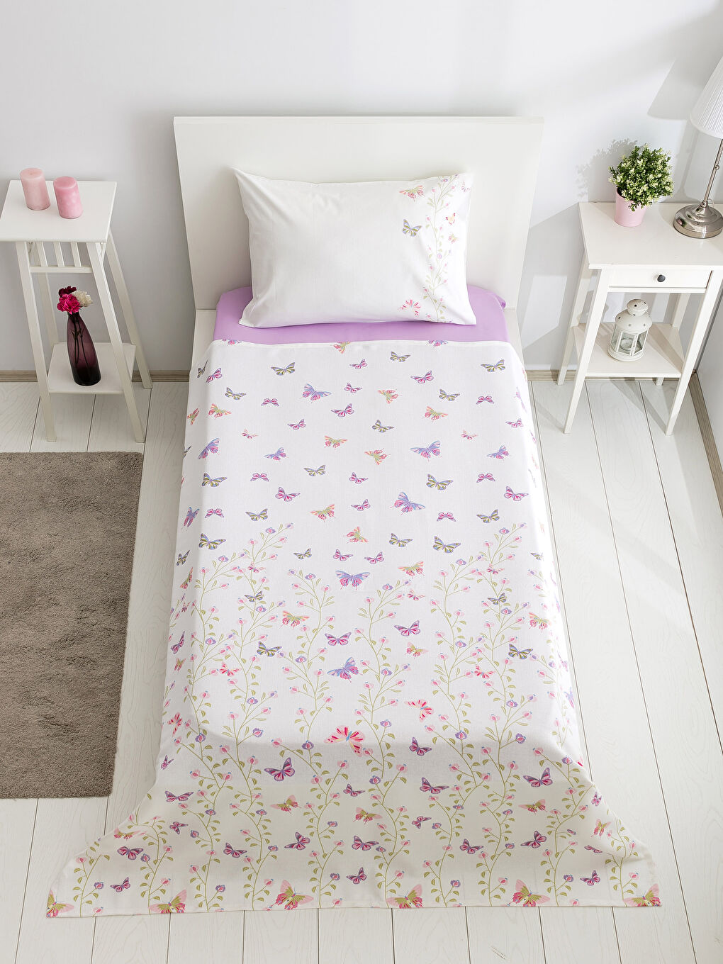 Couvre-lit piqué simple Mixte-1