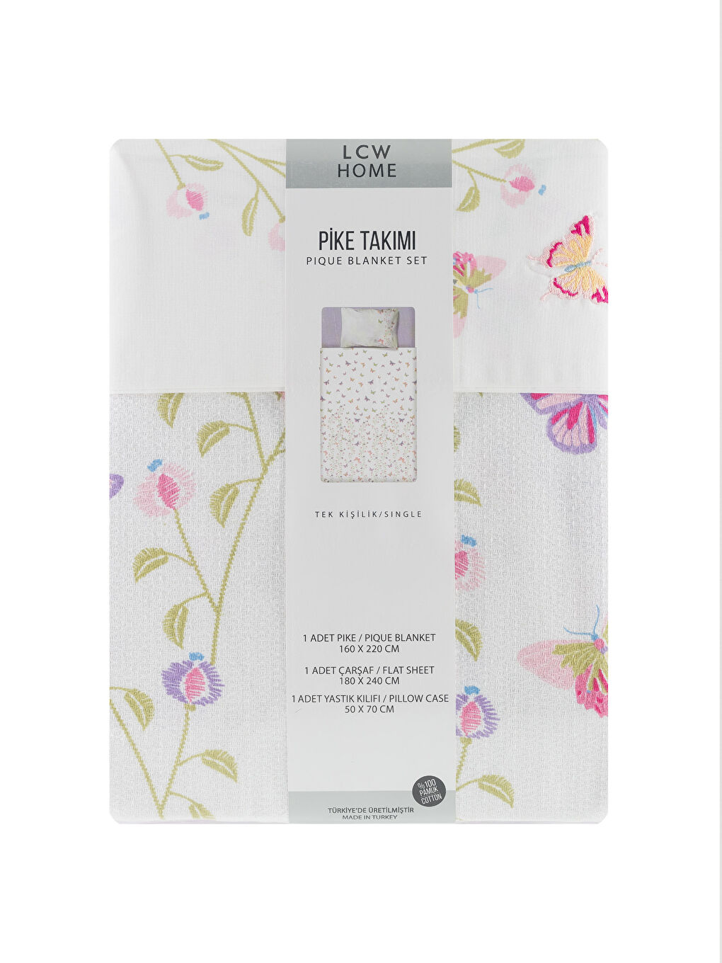 Couvre-lit piqué simple Mixte-4