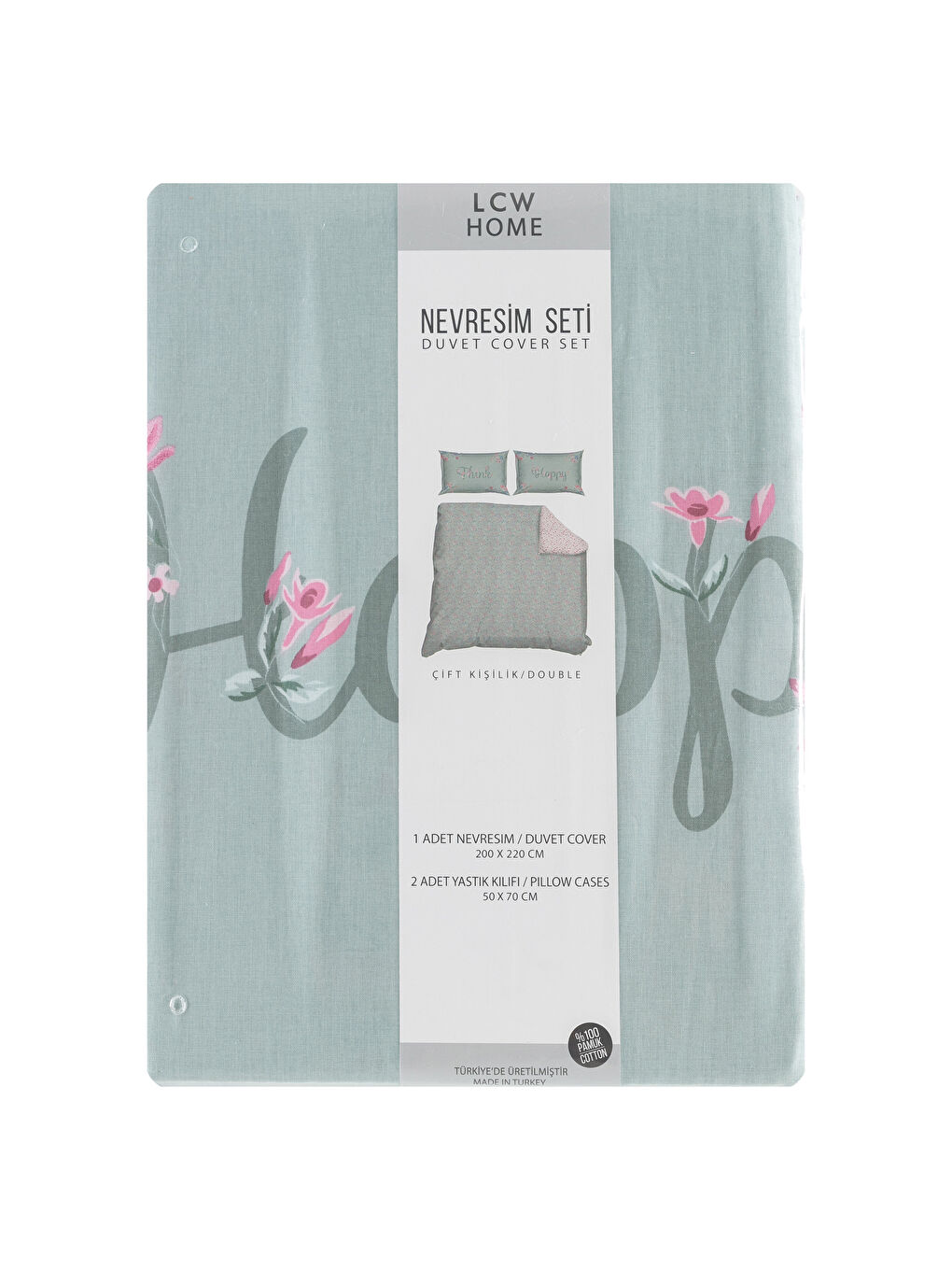 Karışık Baskılı Çift Kişilik Nevresim Seti-5