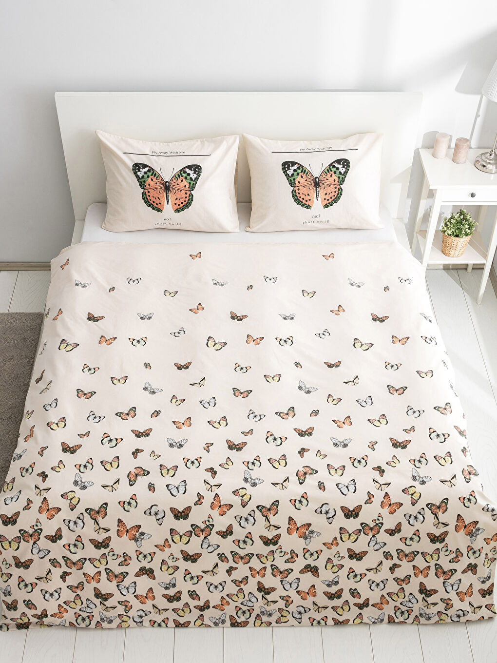 Karışık Baskılı Çift Kişilik Nevresim Seti-1