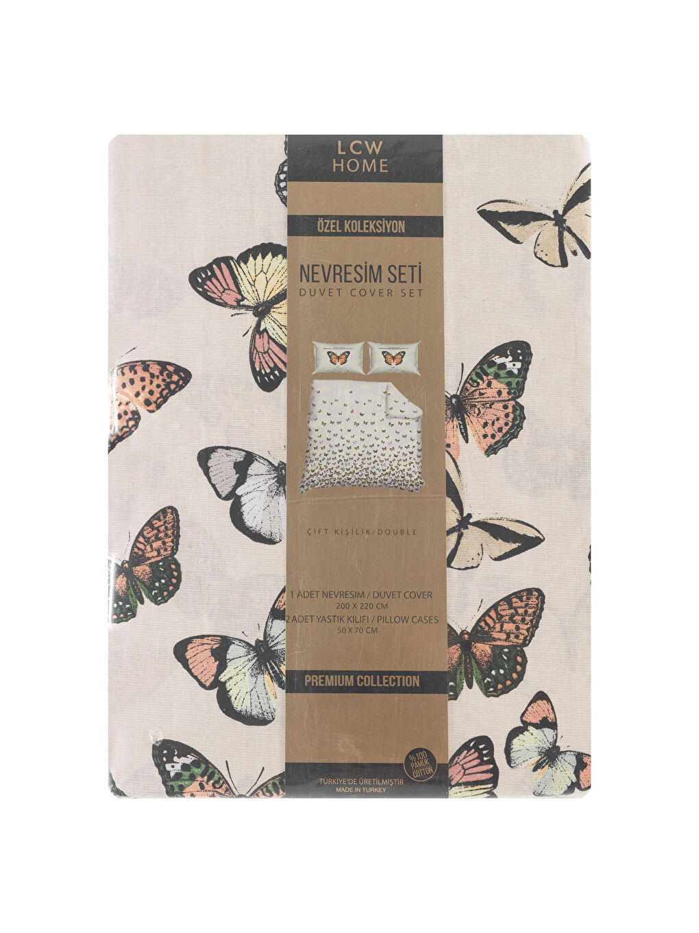 Karışık Baskılı Çift Kişilik Nevresim Seti-4