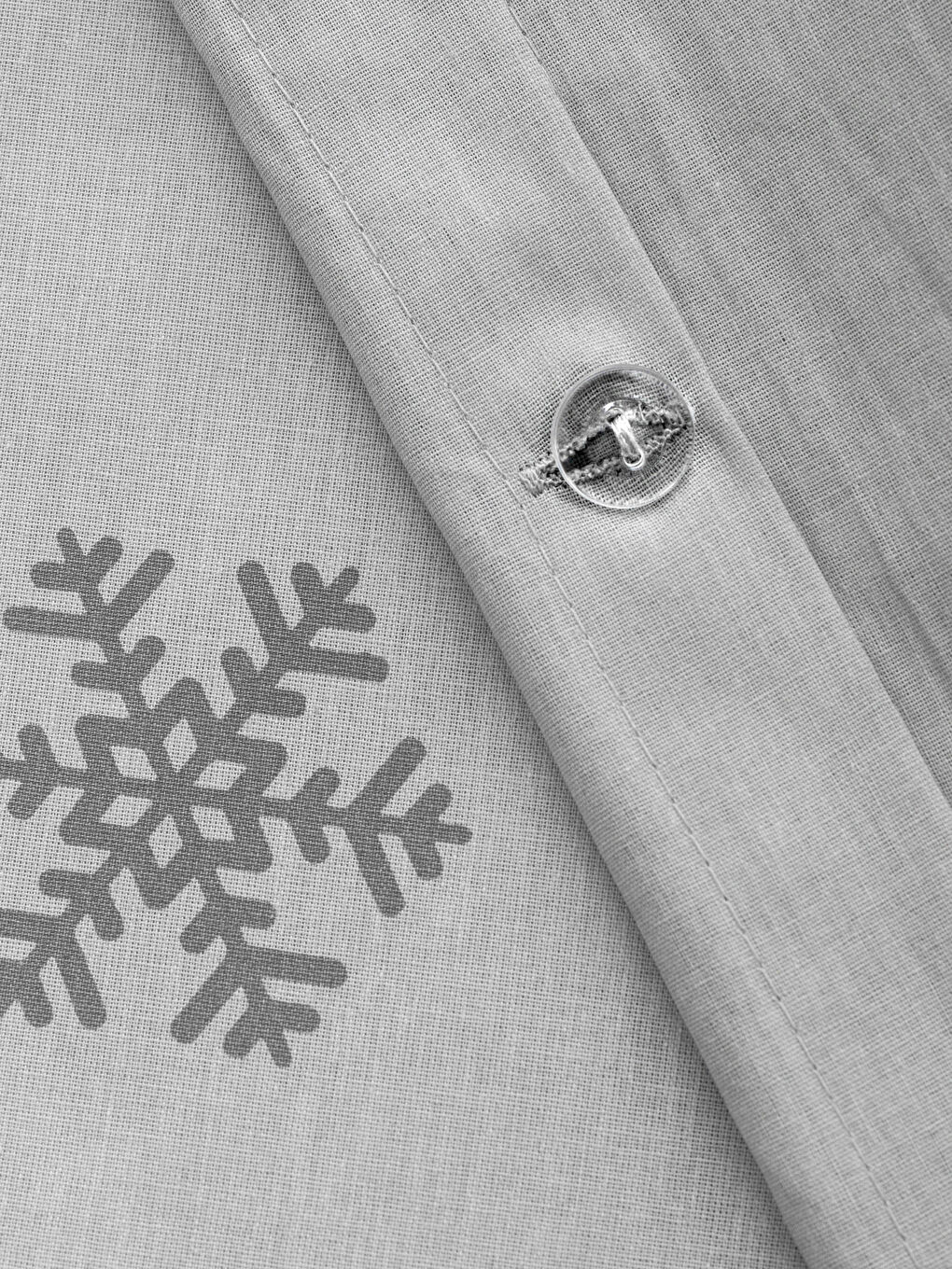 Gri Baskılı Çift Kişilik Nevresim Seti-4