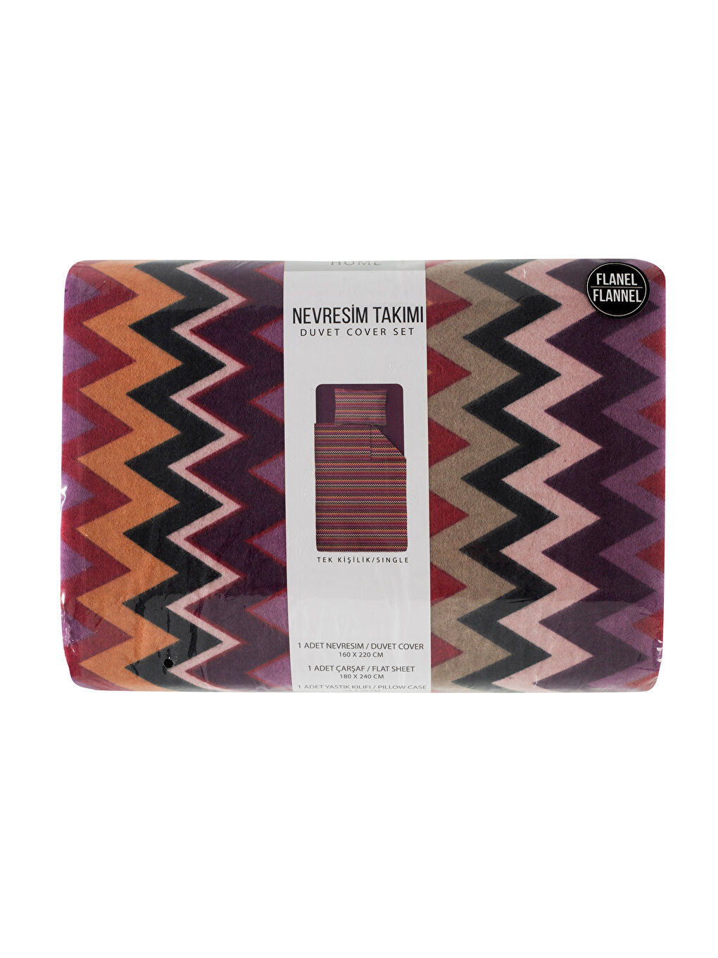 Karışık Baskılı Tek Kişilik Nevresim Takımı-5