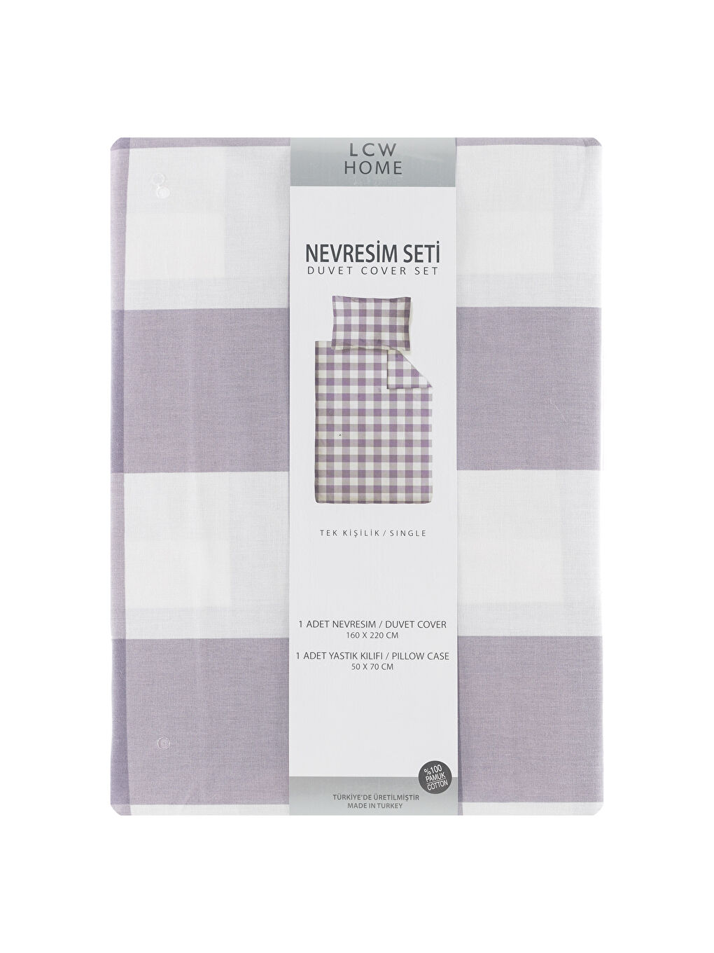 PURPLE Single Bed Duvet Cover Set-4