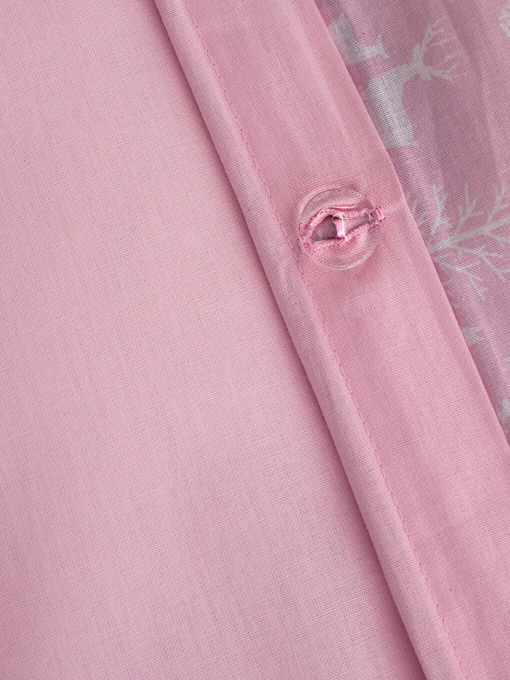 Pembe Baskılı Çift Kişilik Nevresim Seti-3