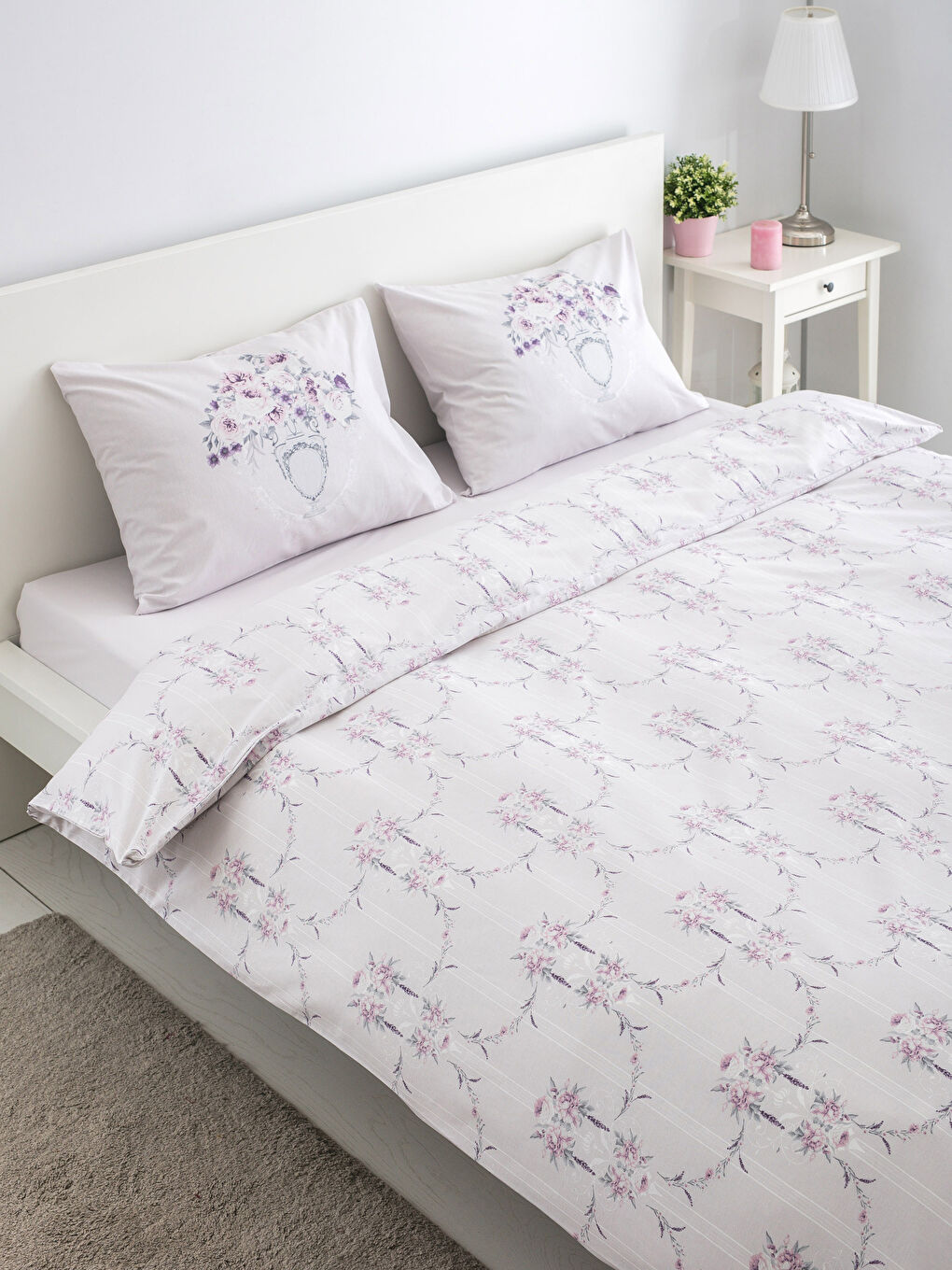 LCW HOME LILAC Double Duvet Cover Set -8WK235Z8-LSC