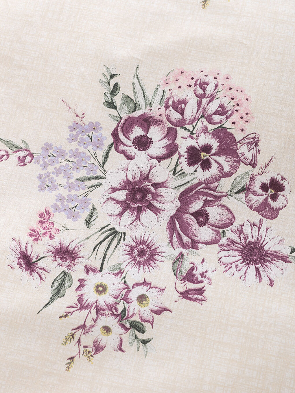 Mor Baskılı Çift Kişilik Nevresim Seti-3