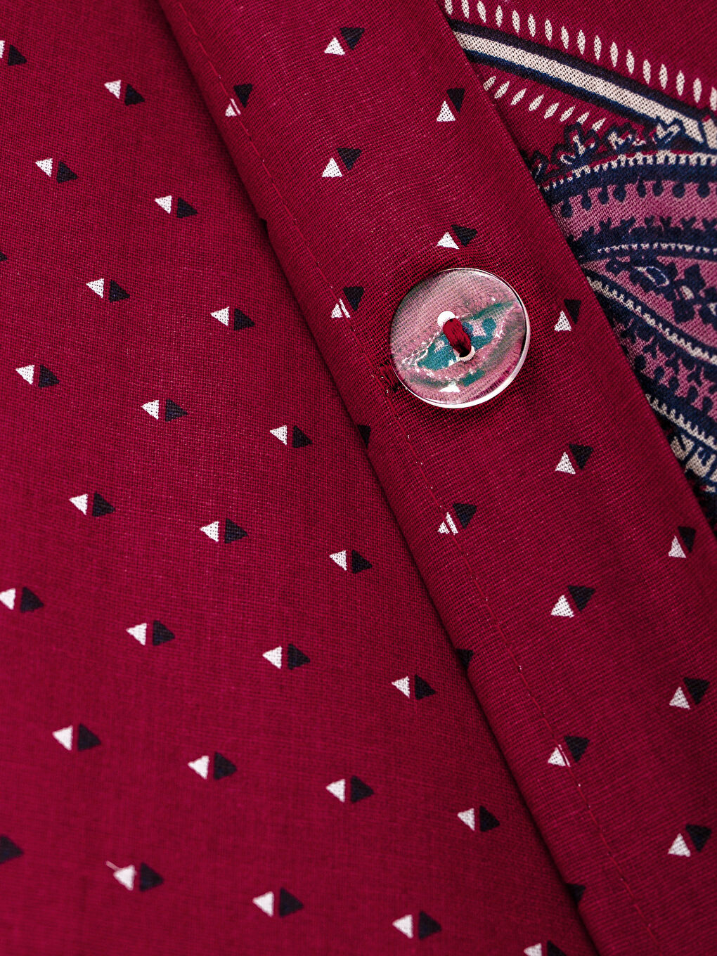 Parure de couette double ROUGE-4