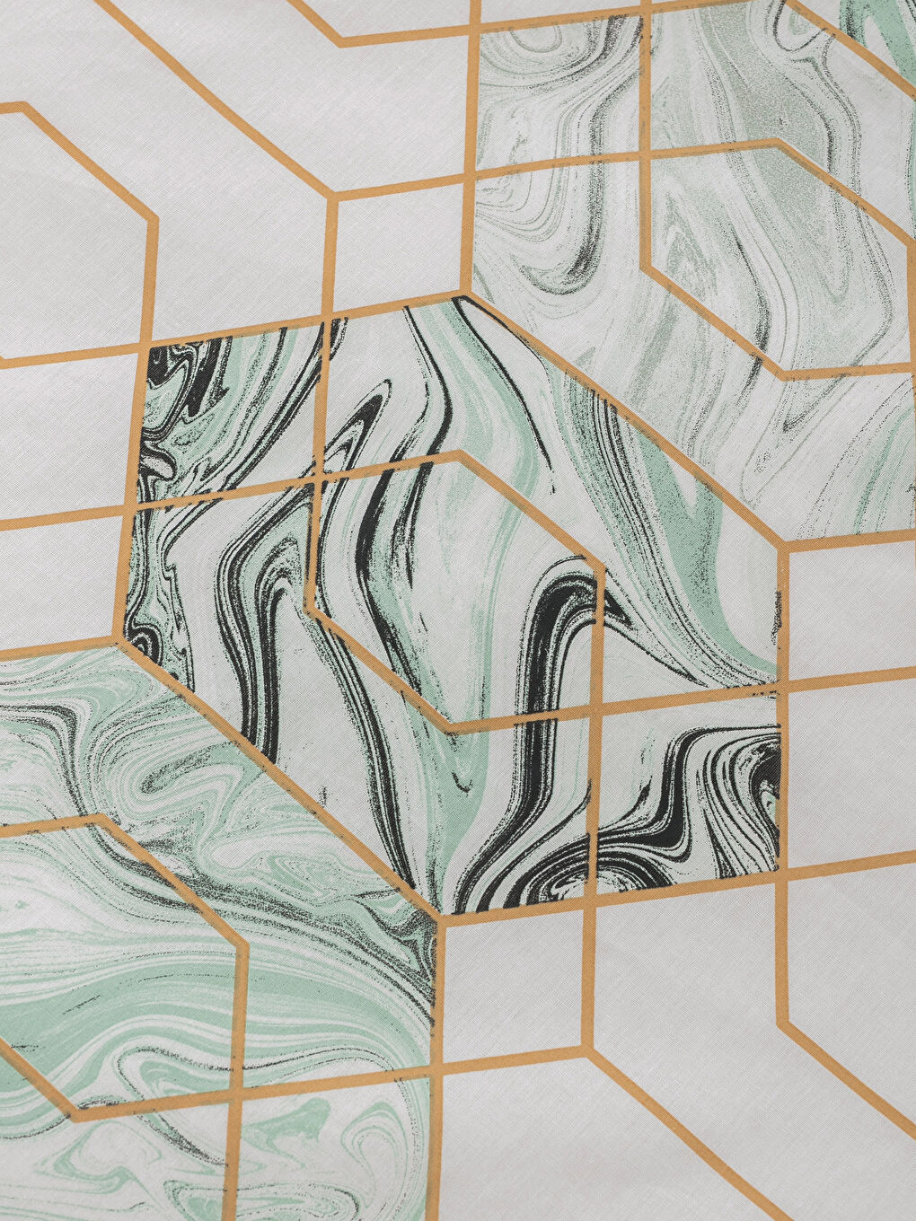 Beyaz Baskılı Çift Kişilik Nevresim Seti-3