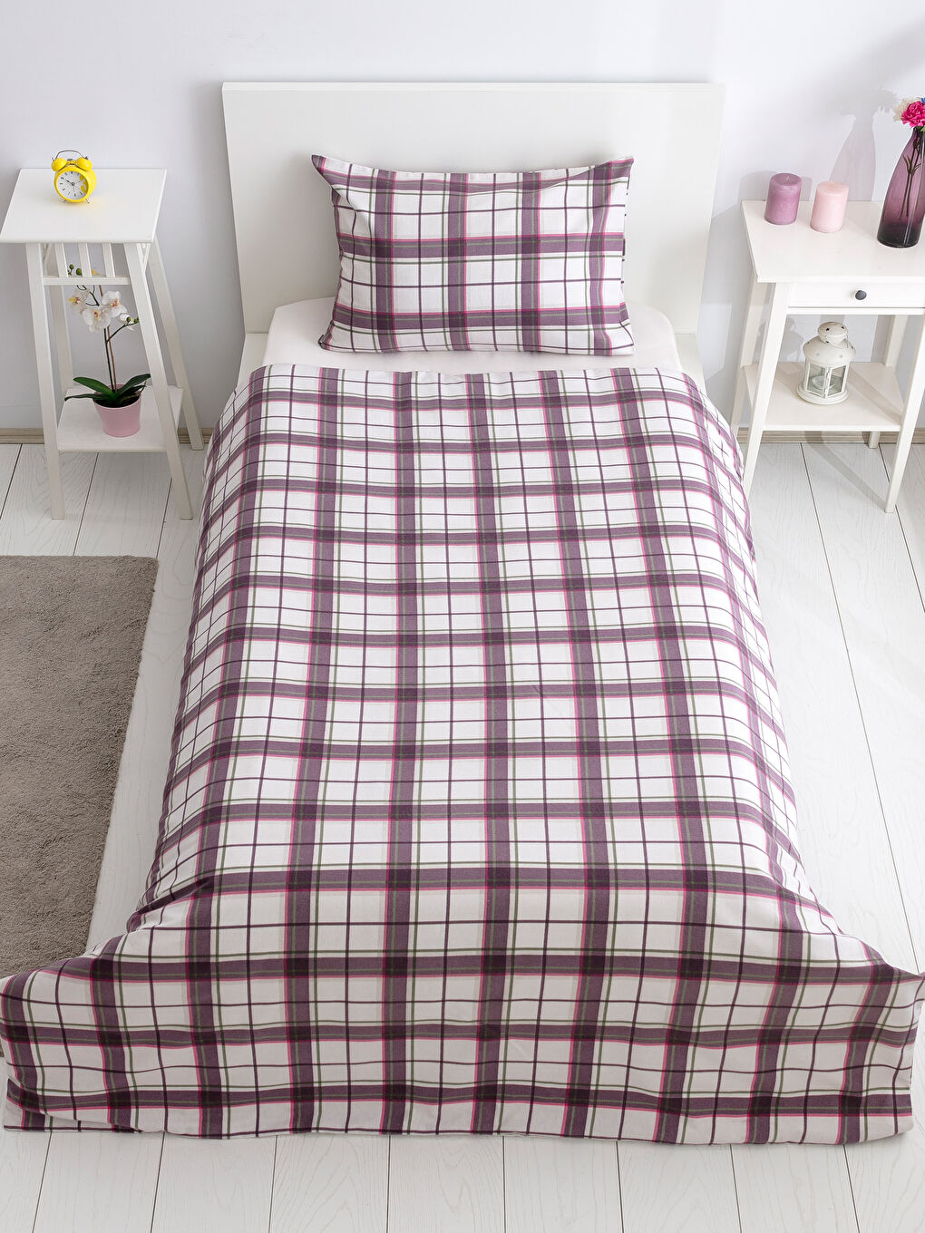 ECRU Single Bed Duvet Cover Full Set-2