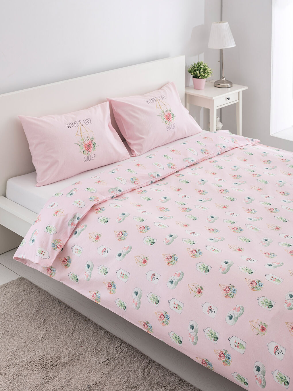 PINK Double Duvet Cover Set