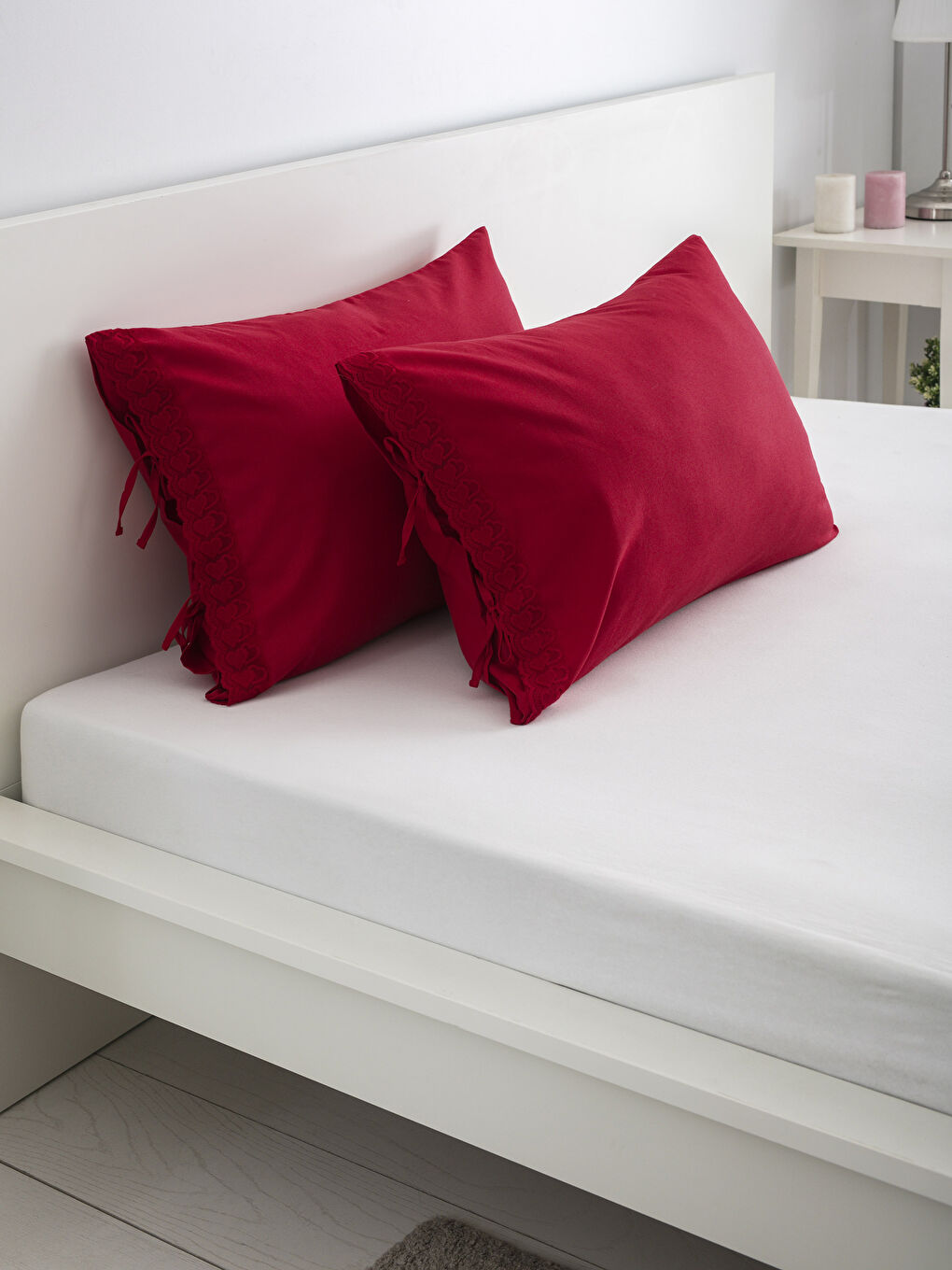 Taie d'oreiller ROUGE