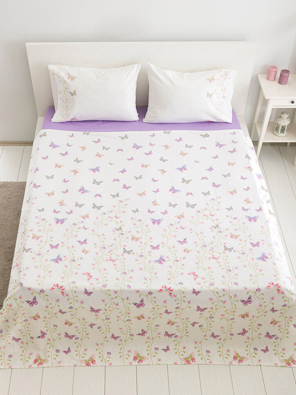 Karışık Baskılı Çift Kişilik Pike-1