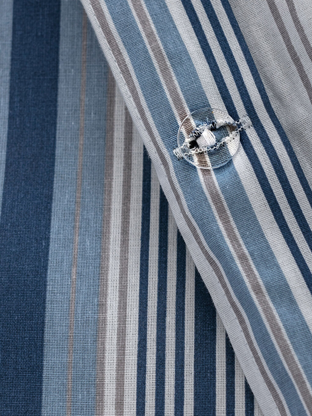 Lacivert Çizgili Çift Kişilik Nevresim Seti-3