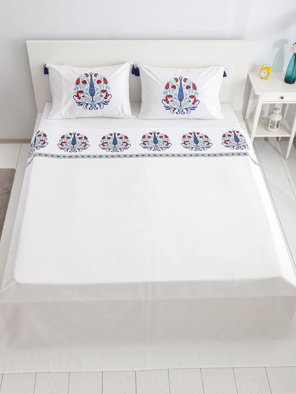 Karışık Baskılı Çift Kişilik Pike-1