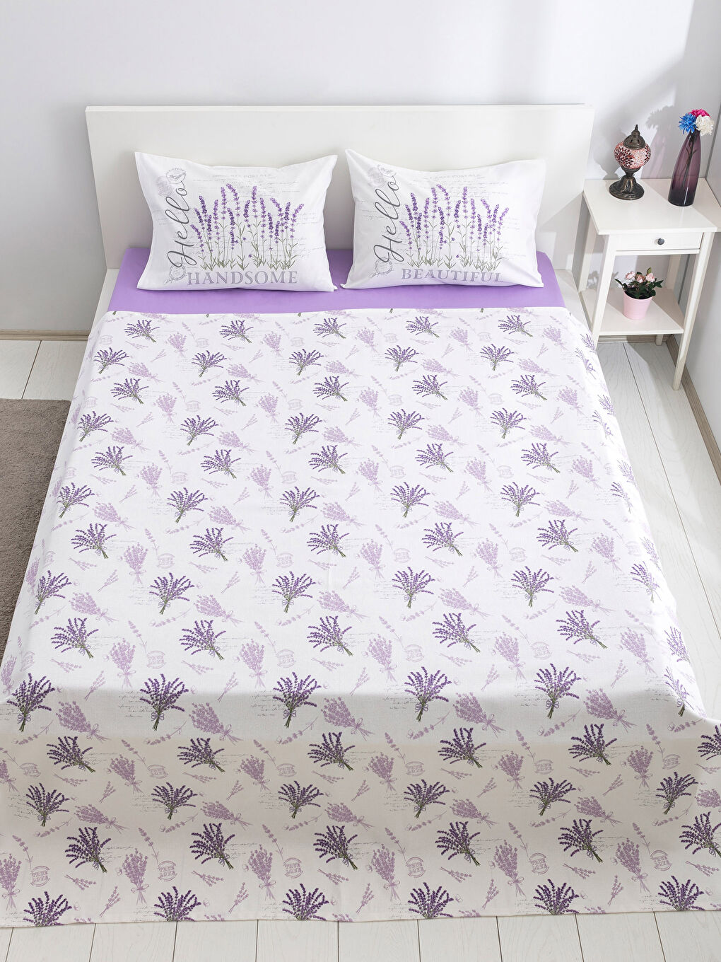 PURPLE Double Pique Bedspread-1
