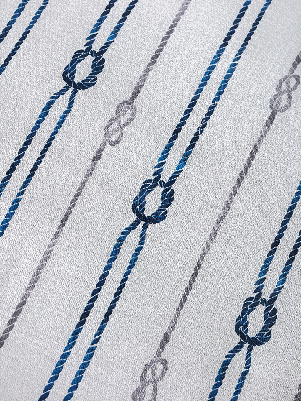 Lacivert Baskılı Tek Kişilik Pike-3