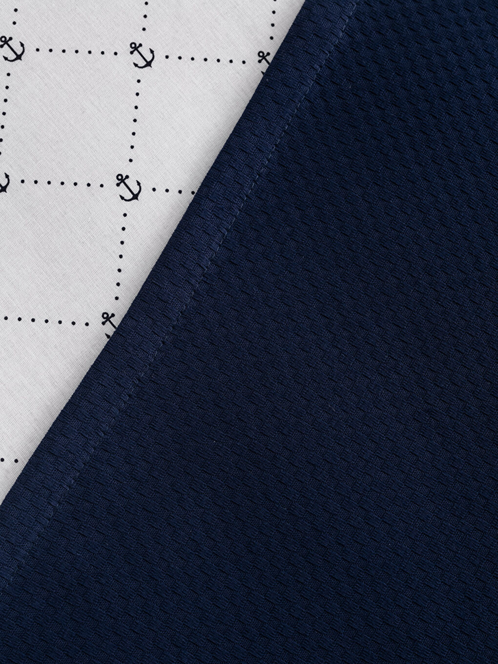 Lacivert Baskılı Çocuk Pike-3