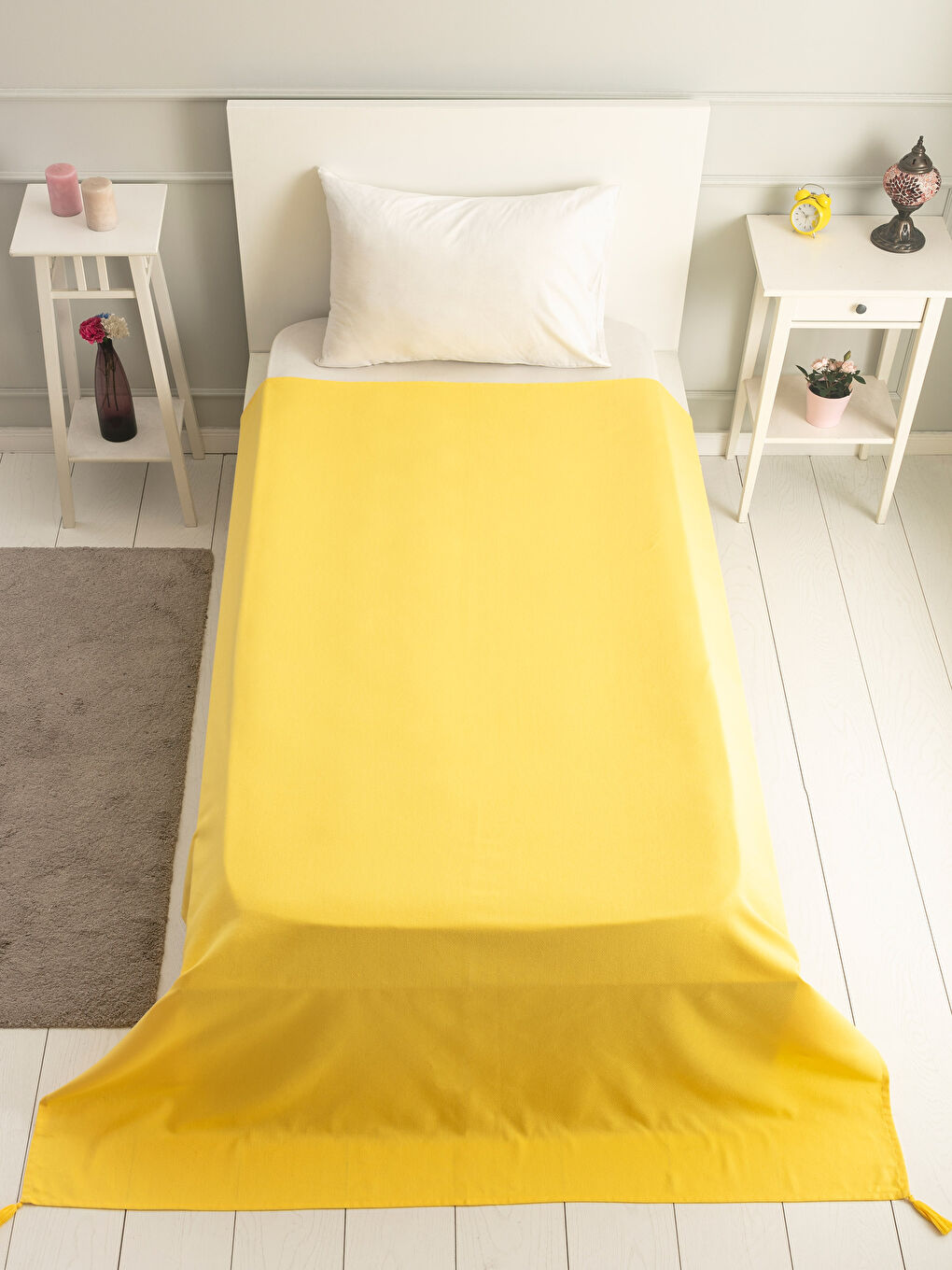 Sarı Tek Kişilik Pike-1