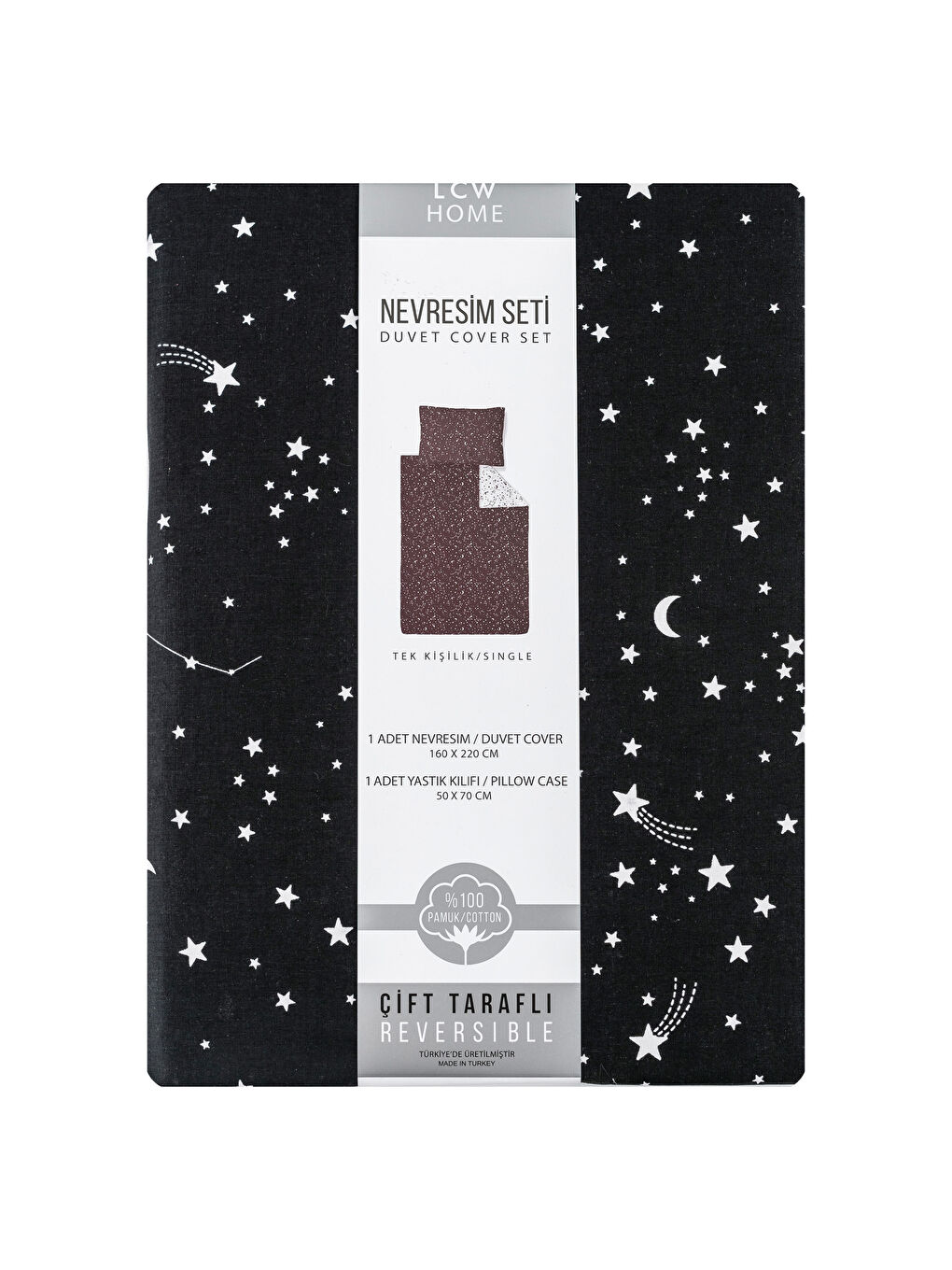 Mann SCHWARZ Einzelbett-Bettbezug-Set-5