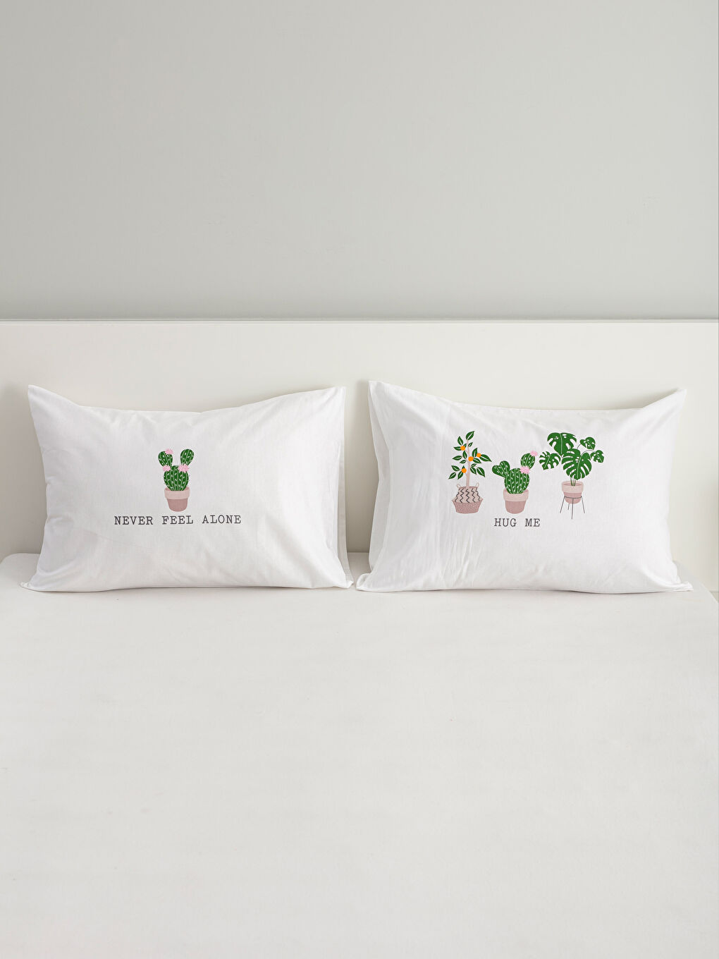 Yeşil Baskılı Yastık Kılıfı-1