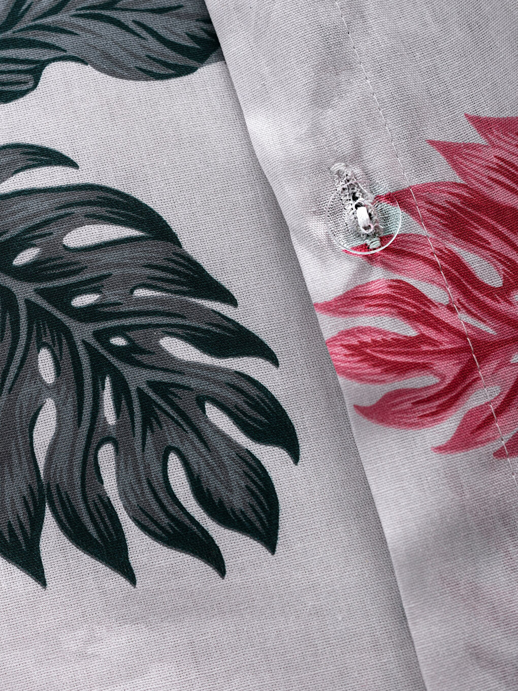 Yeşil Baskılı Çift Kişilik Nevresim Seti-3