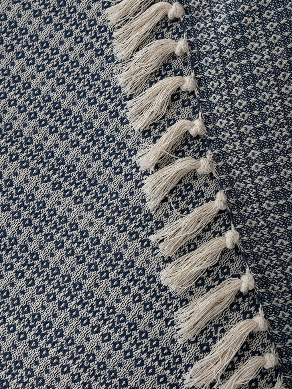 İndigo Çift Kişilik Yatak Örtüsü-2