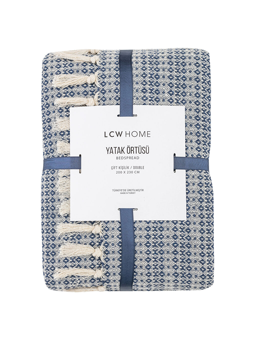 İndigo Çift Kişilik Yatak Örtüsü-3