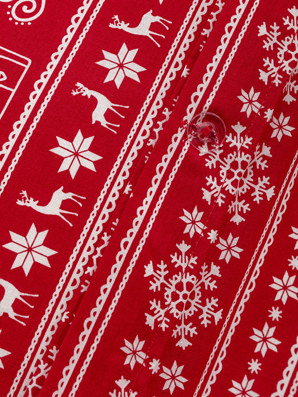 Kırmızı Baskılı Çift Kişilik Nevresim Takımı-4