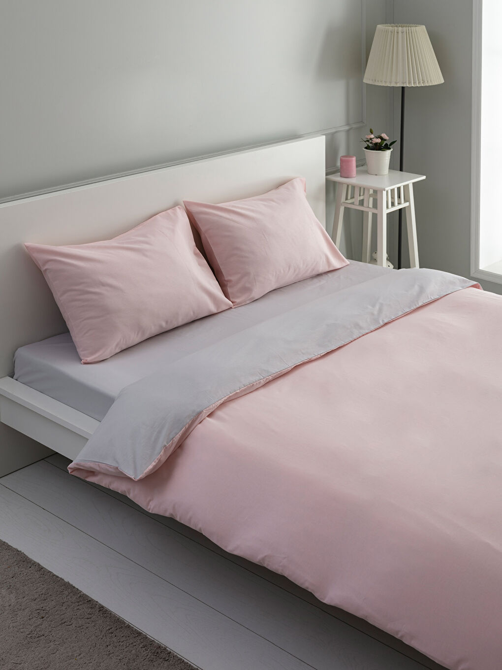 Pembe Çift Kişilik Nevresim Takımı